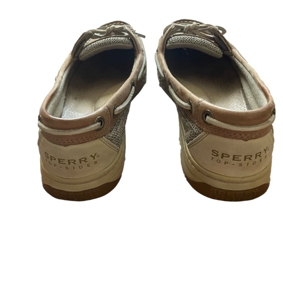 Sperry Topsider Leather Synthetic Flat Shoe Size 6.5 Tan - Picture 5 of 8